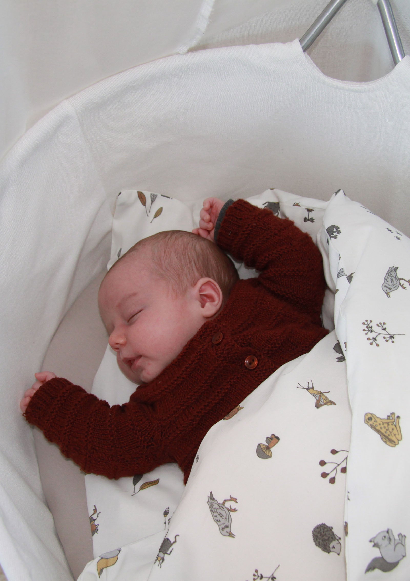 Classic Wiege Set mit Stativ Weiß/Weiß