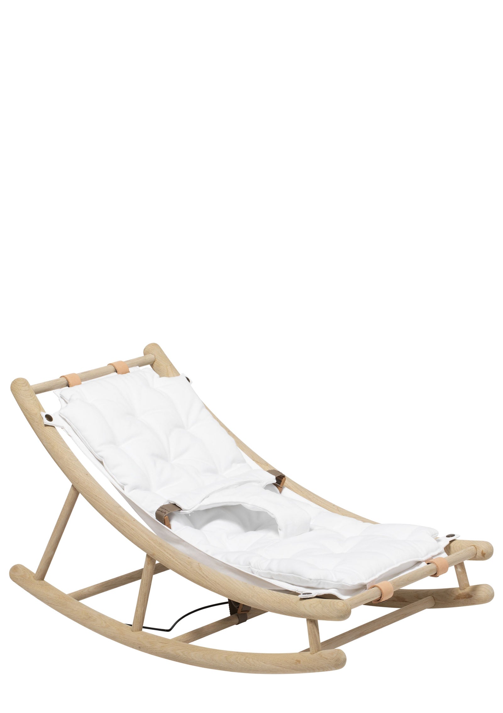 'Wood' Baby- & Kleinkind-Wippe Eiche/weiß