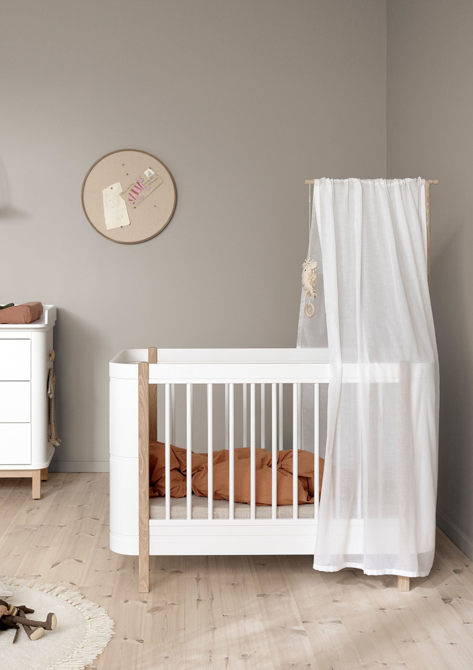 'Wood' Betthimmel für Mini+ basic Weiß