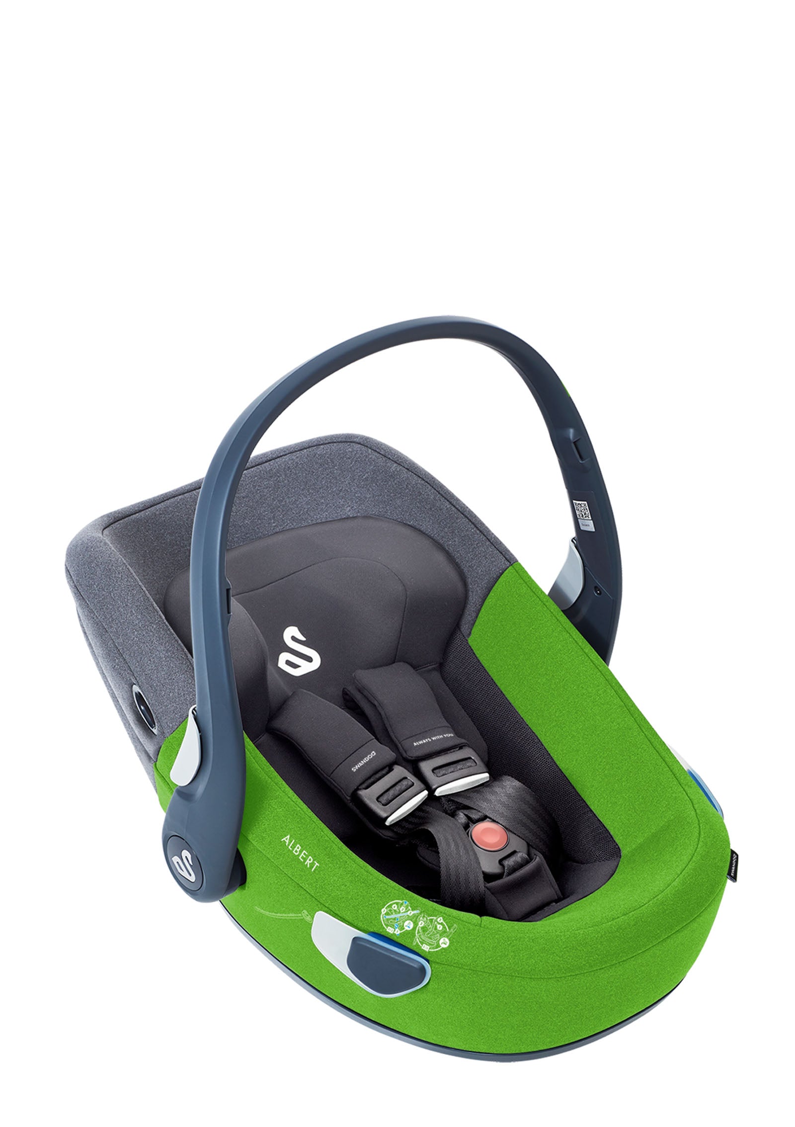 Babyschale Albert i-Size Lime/Sesame Grey