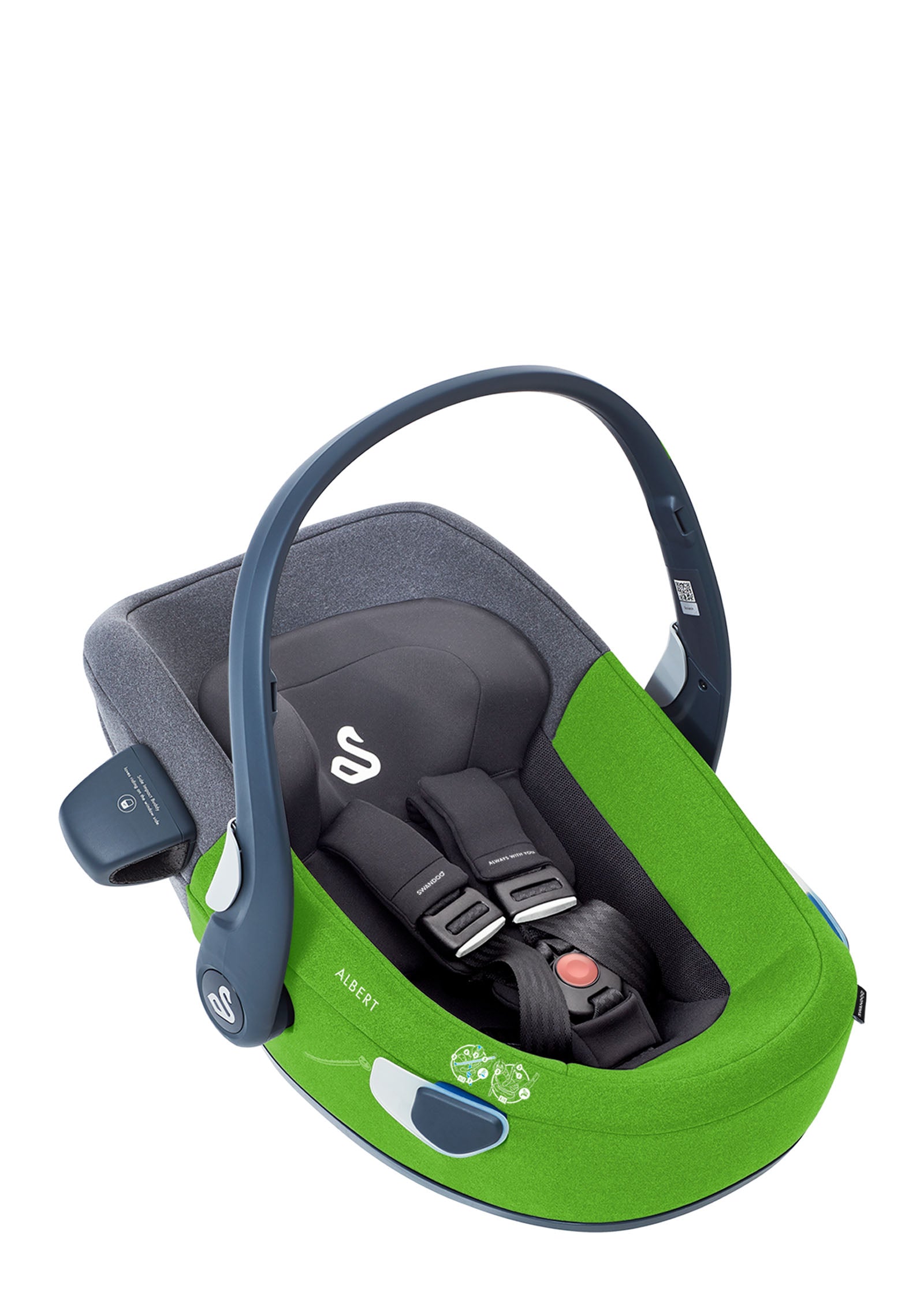 Babyschale Albert i-Size Lime/Sesame Grey