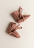 Merino Baby Booties Terracotta