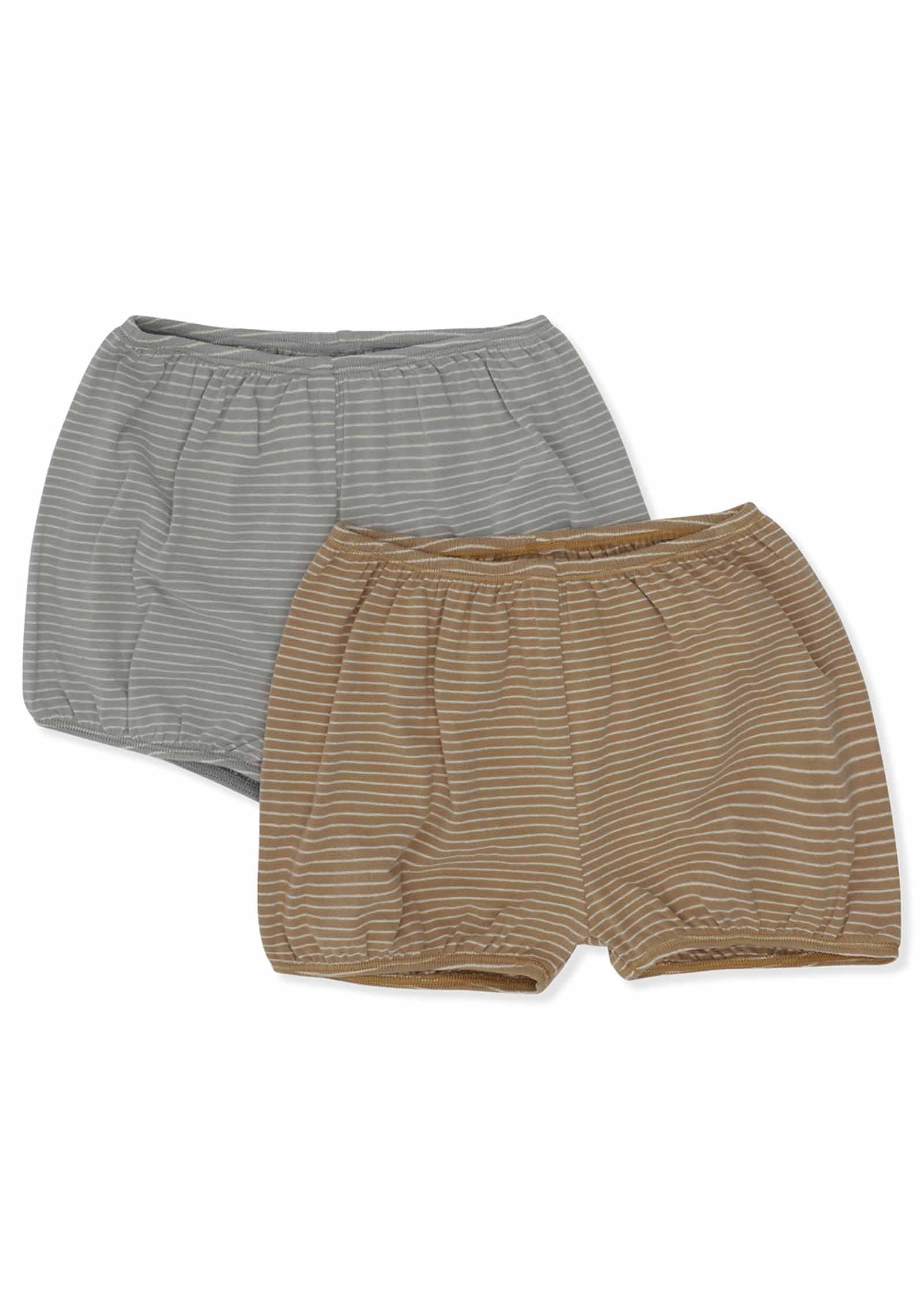 Konges Sløjd 2er-Pack Bloomers Basic Sleet/Tiger's Eye Stripe