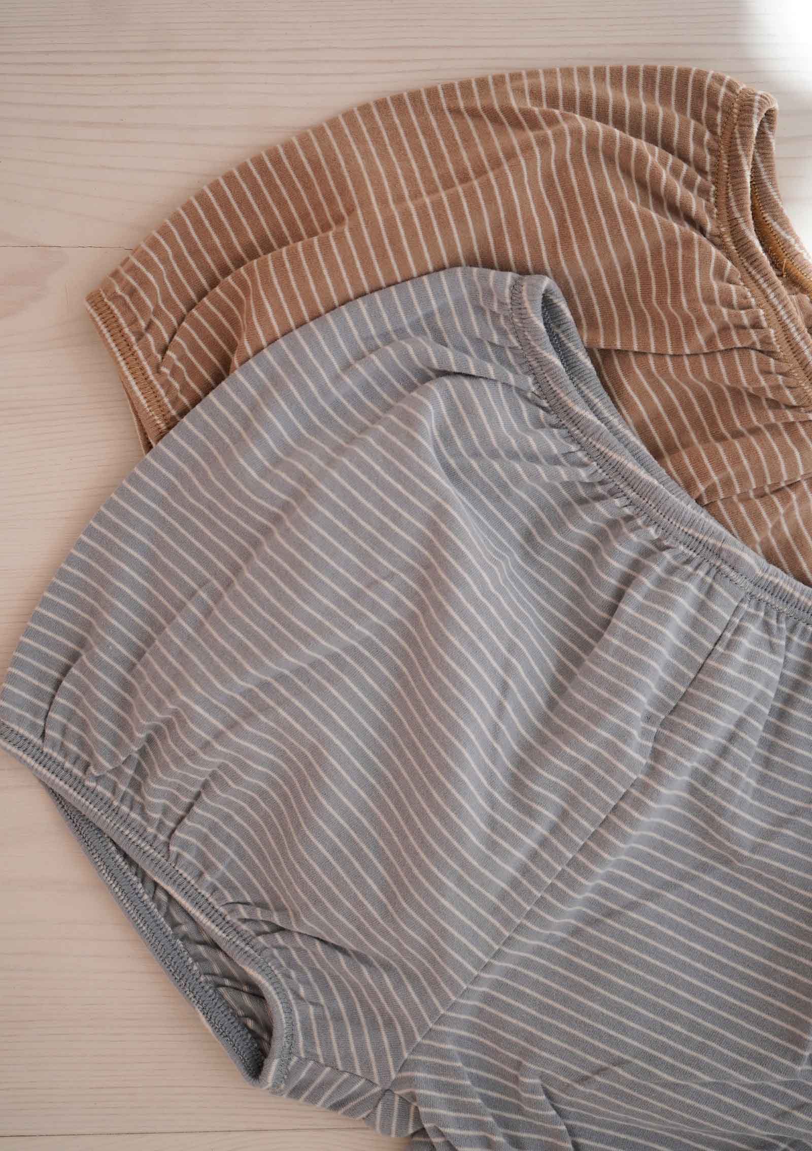 Konges Sløjd 2er-Pack Bloomers Basic Sleet/Tiger's Eye Stripe