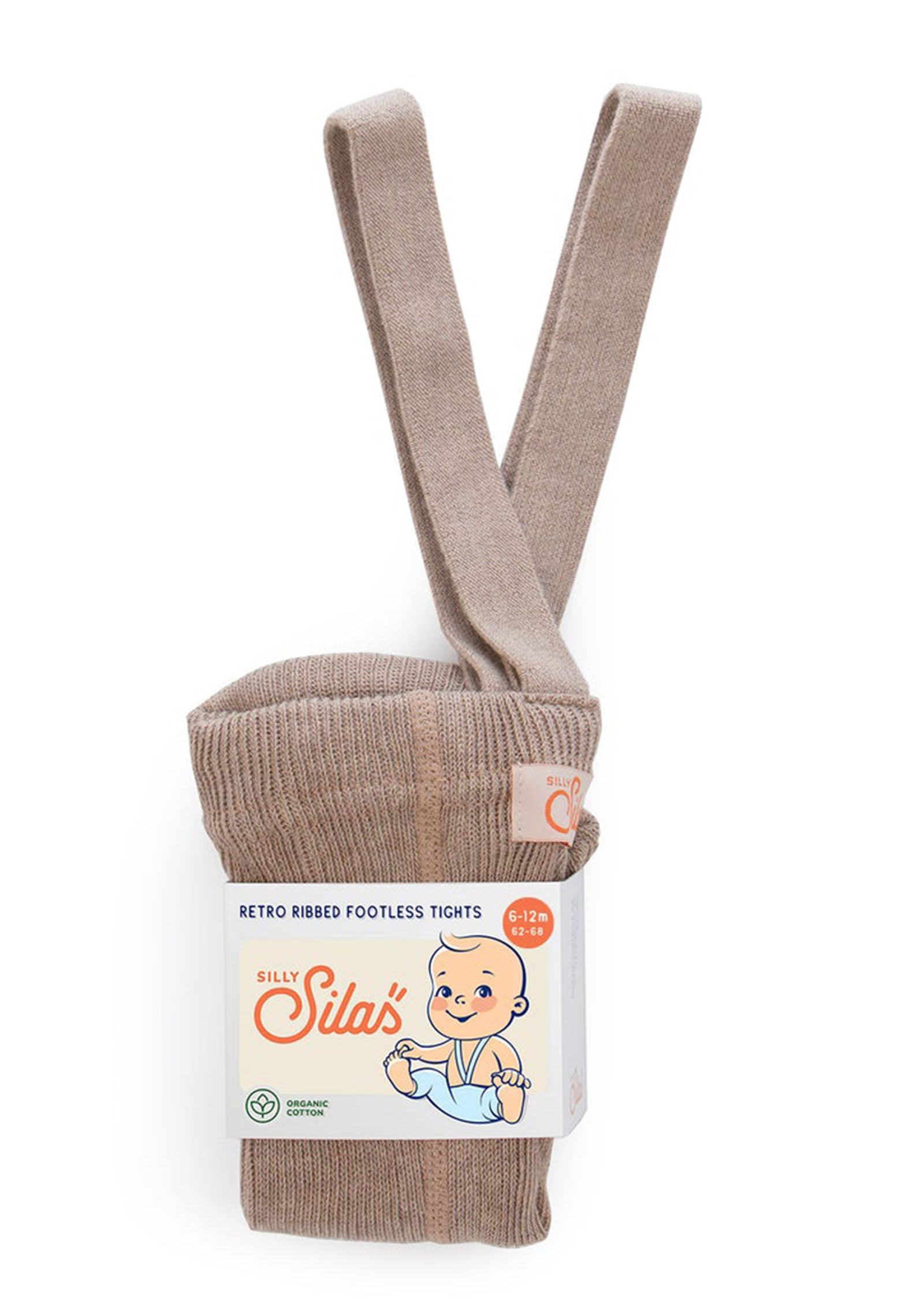 Strumpfhose mit Trägern ohne Fuß peanut blend