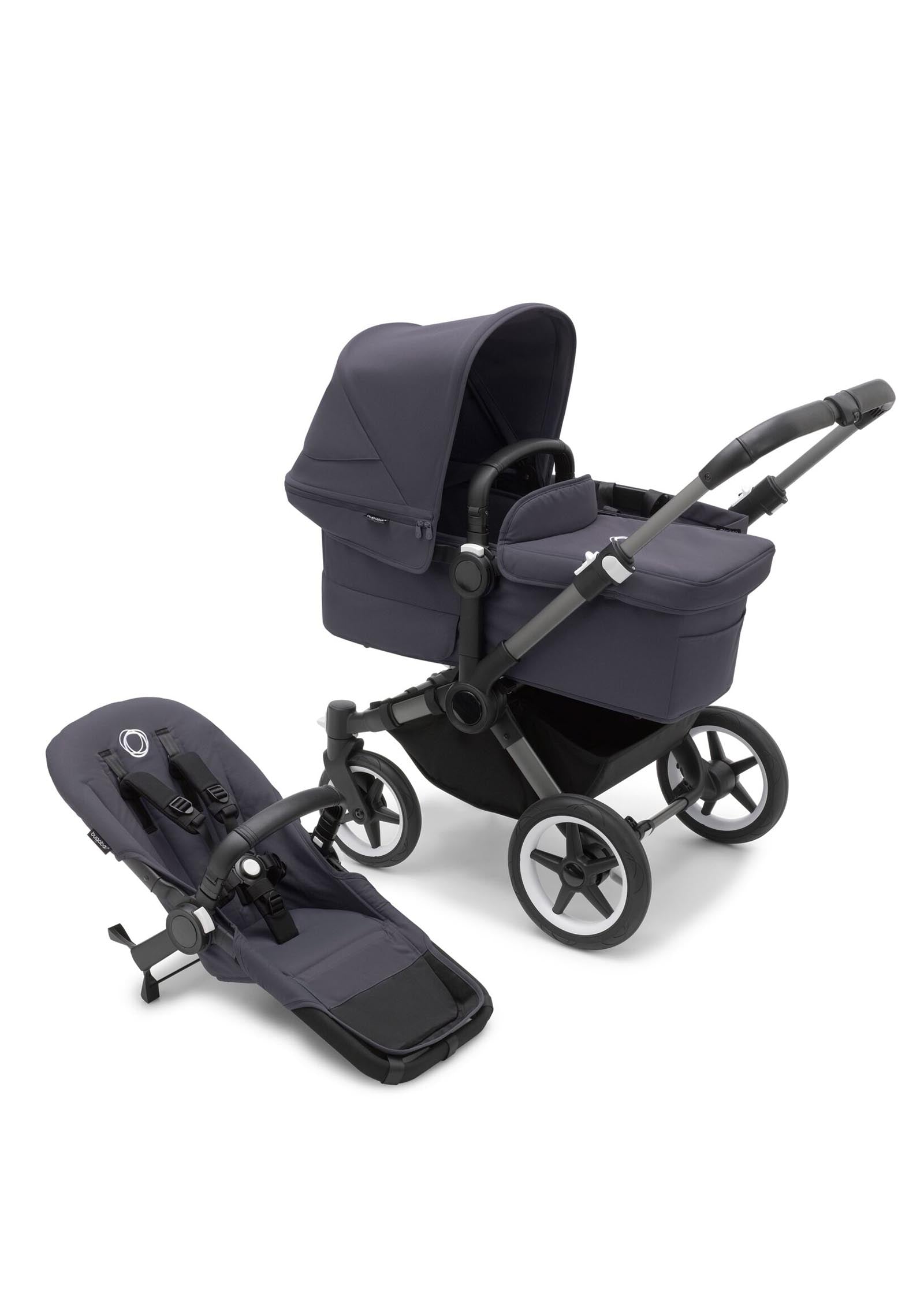 bugaboo Donkey 5 Mono Kinderwagen-Set Graphit / Sturmblau