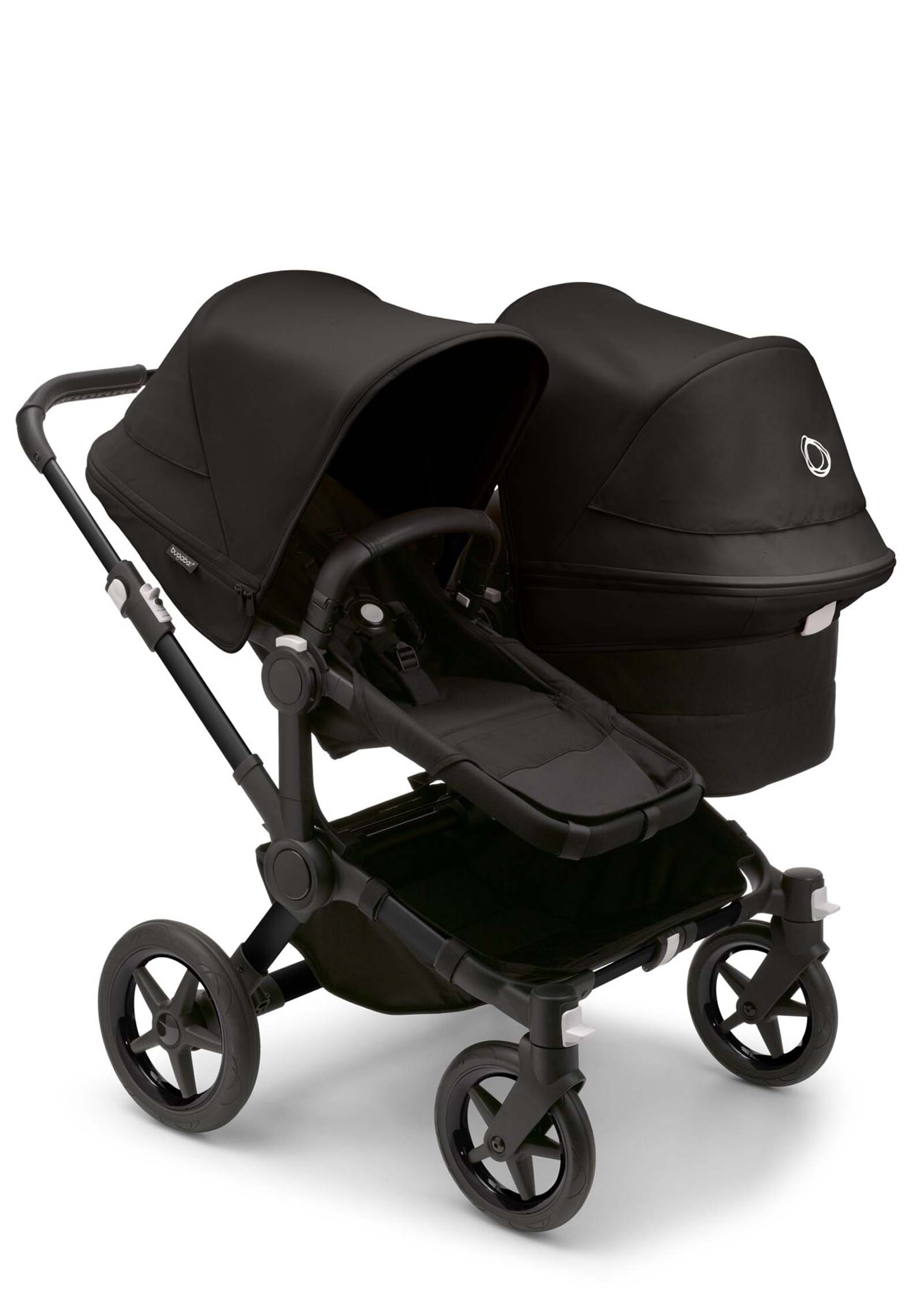 Bugaboo Donkey 5 Duo Kinderwagen Mitternachtsschwarz KIND DER STADT