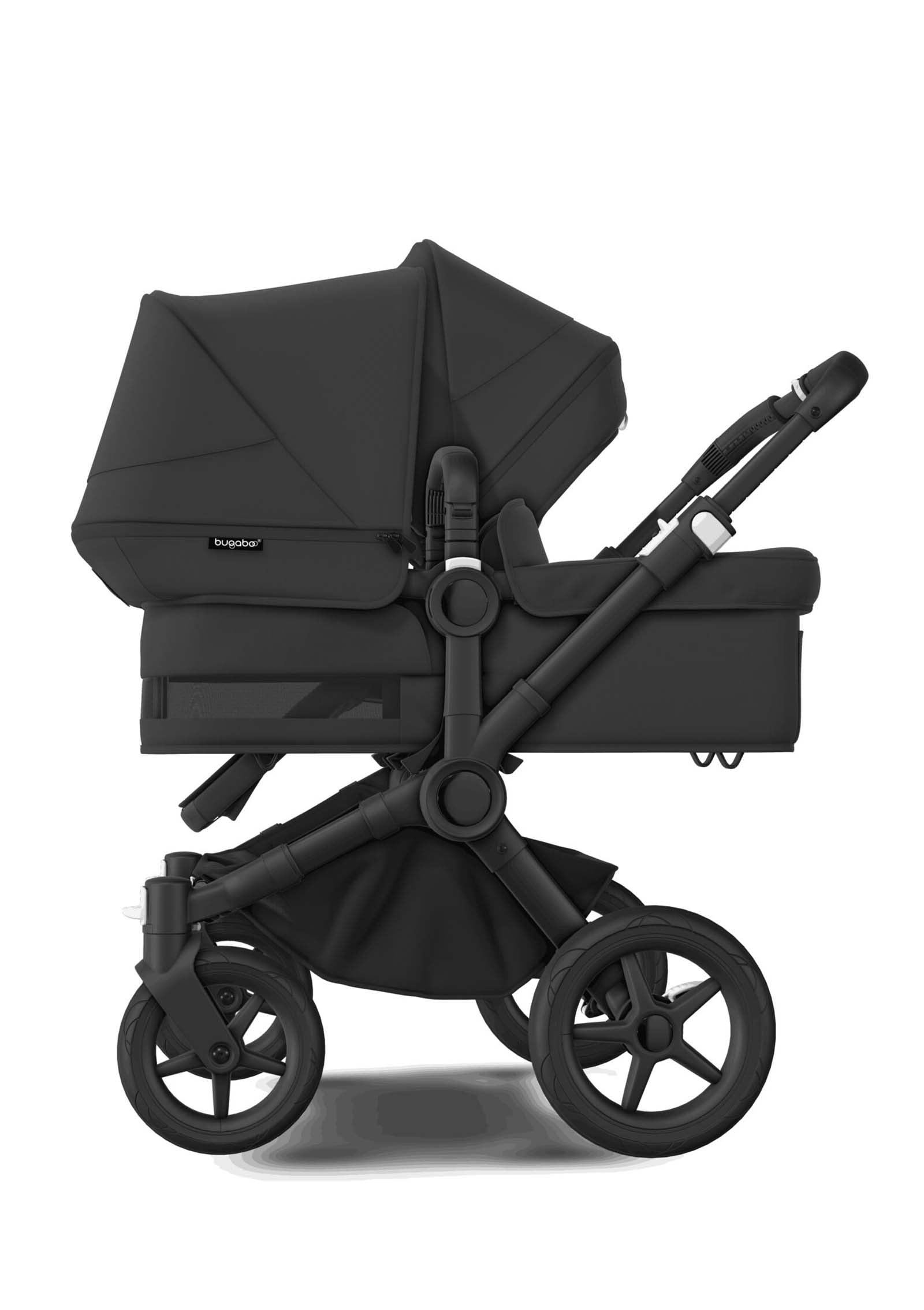 Bugaboo Donkey 5 Duo Kinderwagenset Mitternachtsschwarz