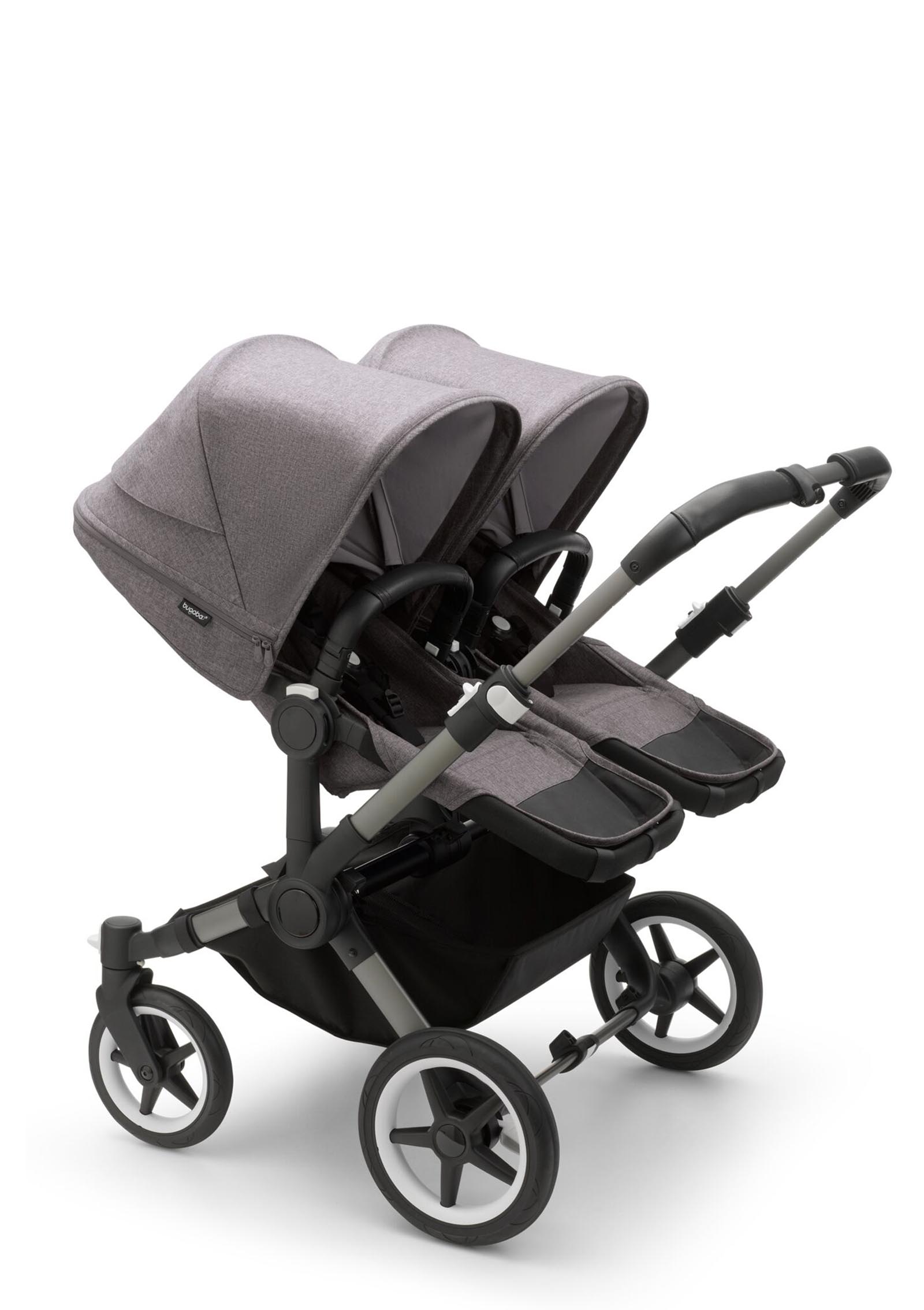bugaboo Donkey 5 Twin Kinderwagenset Graphit / Grau meliert