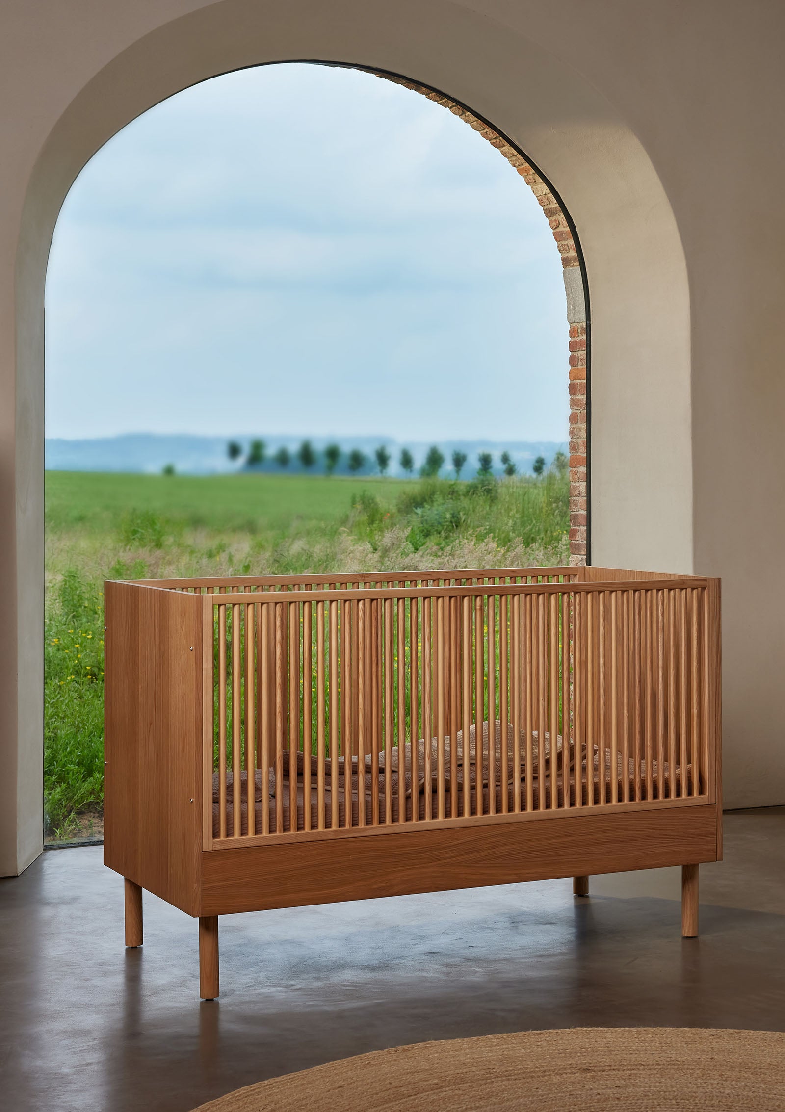 Babybett 'Hai No Ki' Natural Ash 140x70