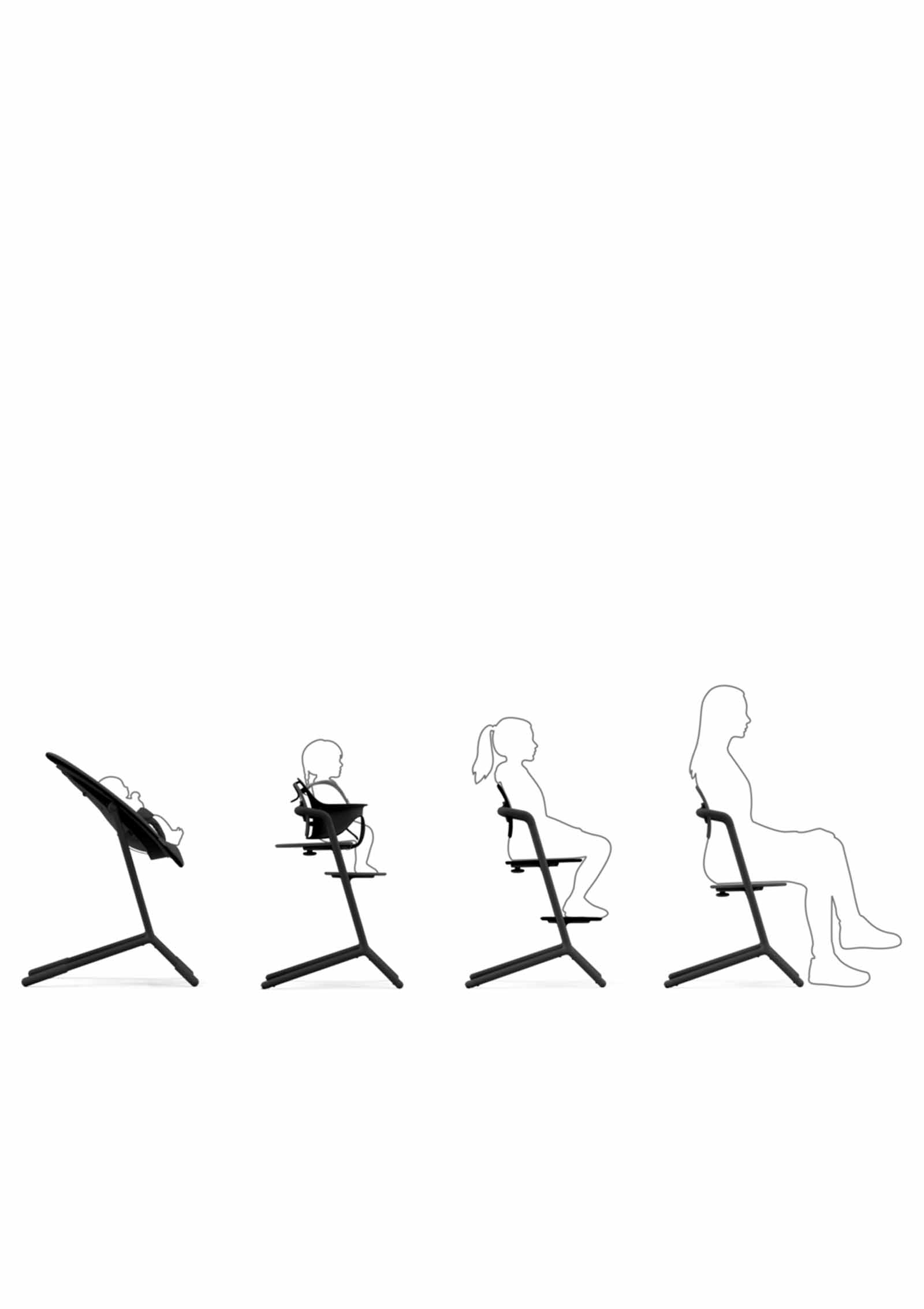 Cybex Hochstuhl Lemo 3-in-1 Stunning Black / Black