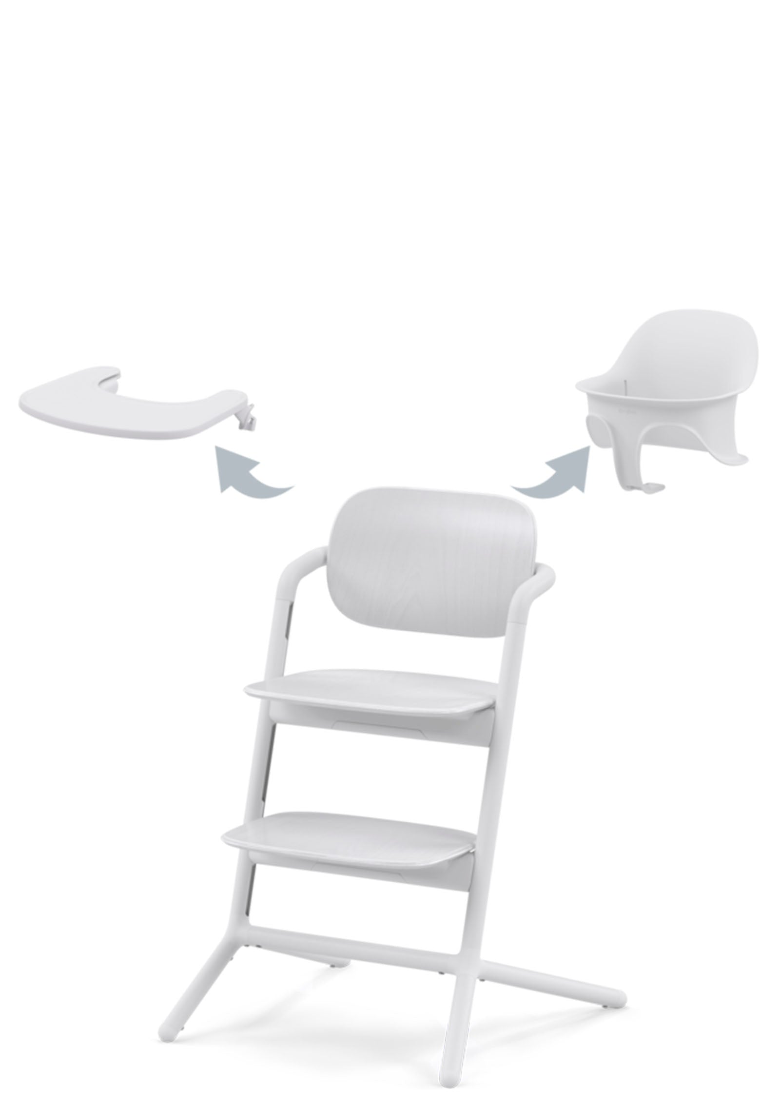 Cybex Hochstuhl Lemo 3-in-1 Set All White / White