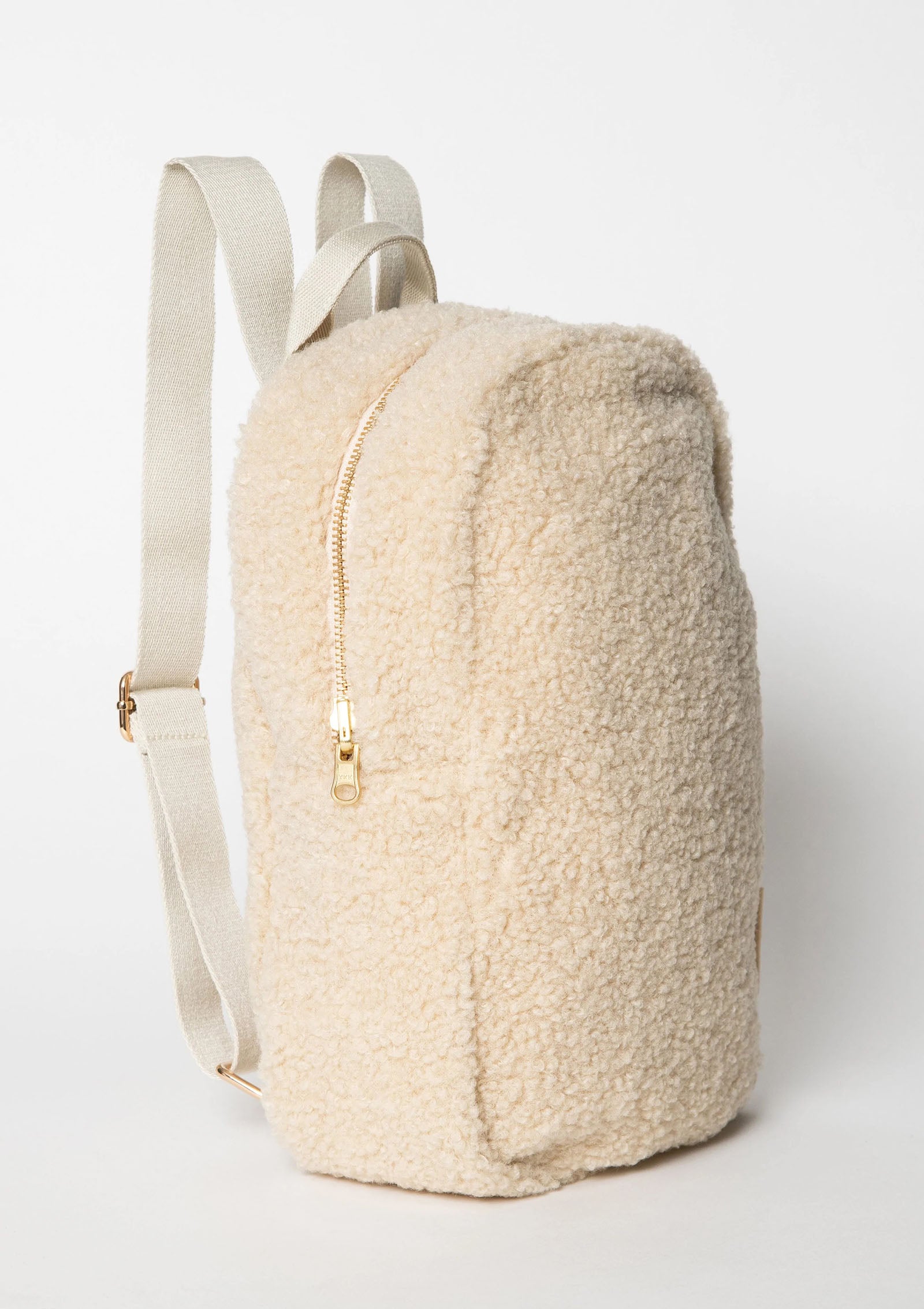 Teddy Mini Rucksack Ecru