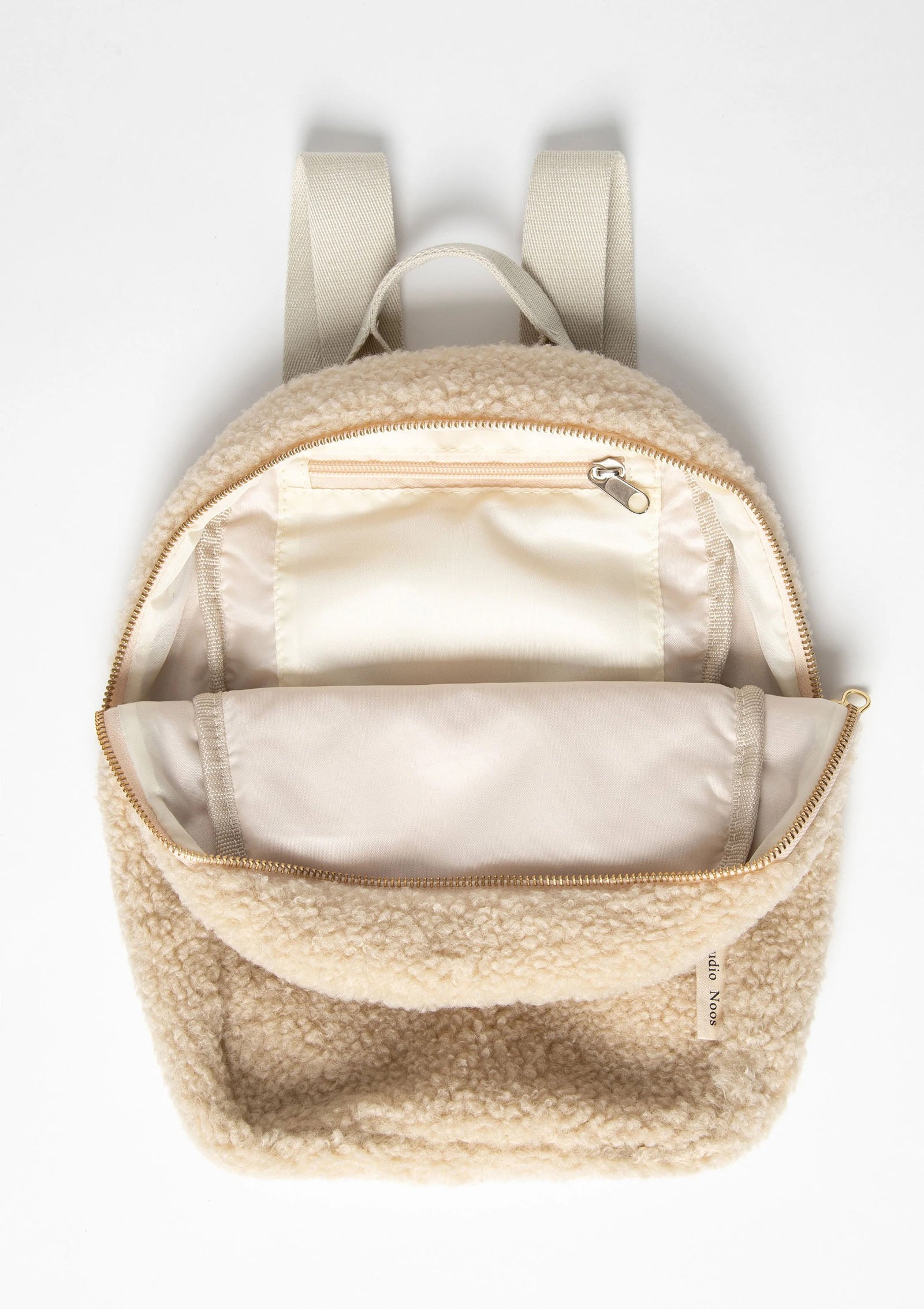 Teddy Mini Rucksack Ecru