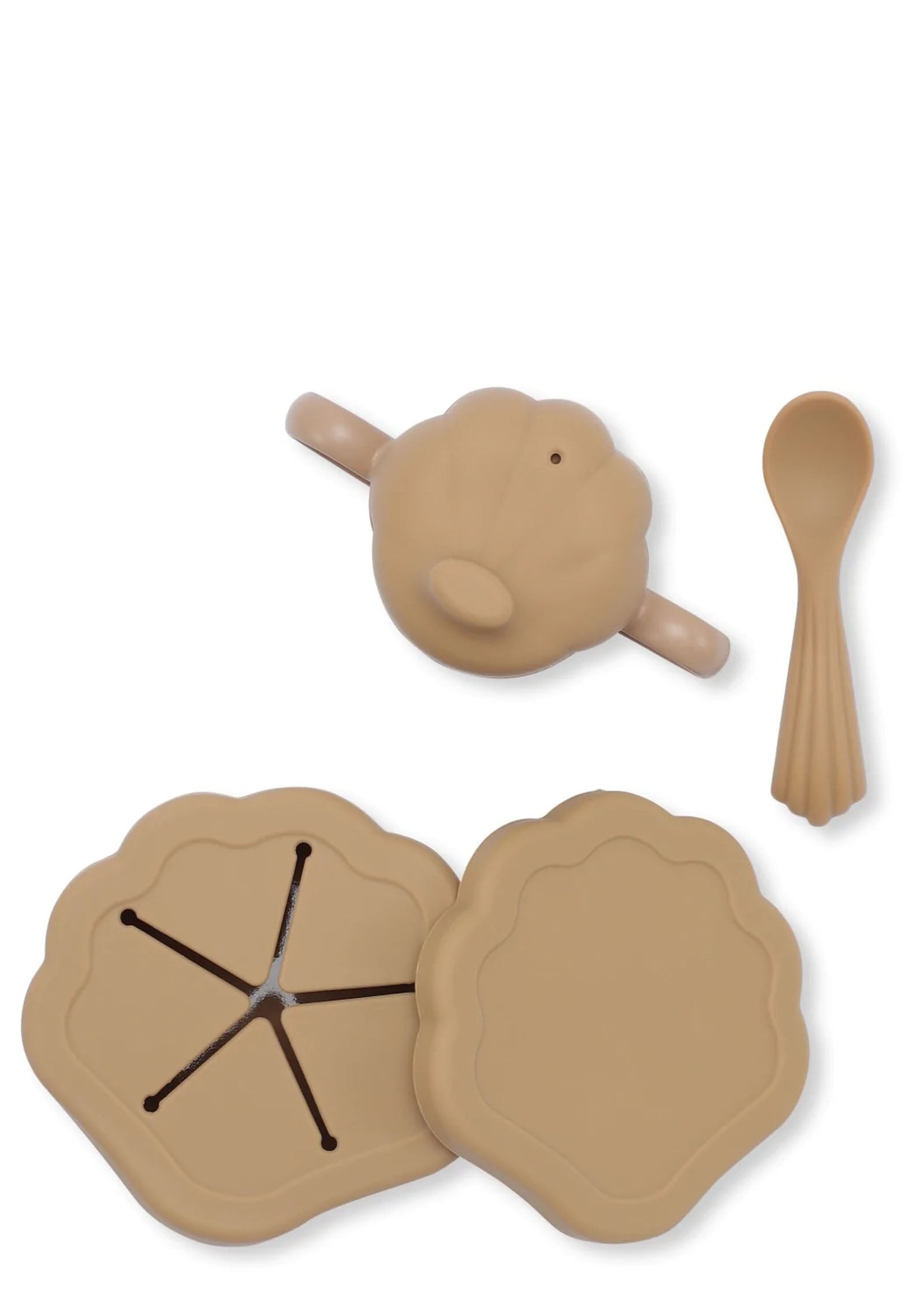 Muschel-Set Silikon Terracotta