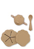 Silikon Muschel-Set Silikon Terracotta