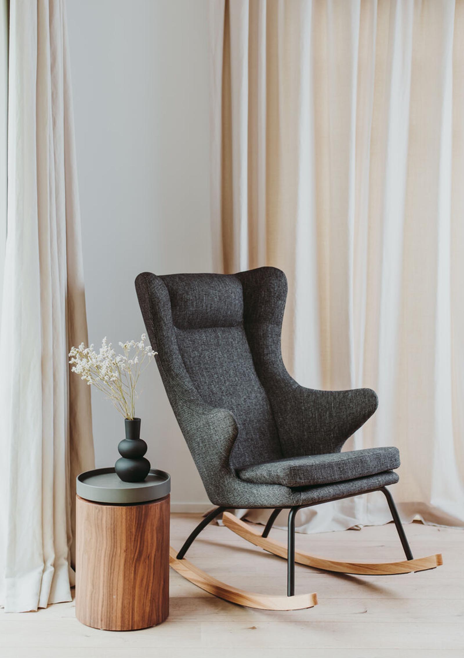 Quax Schaukelstuhl Erwachsene De Luxe Black