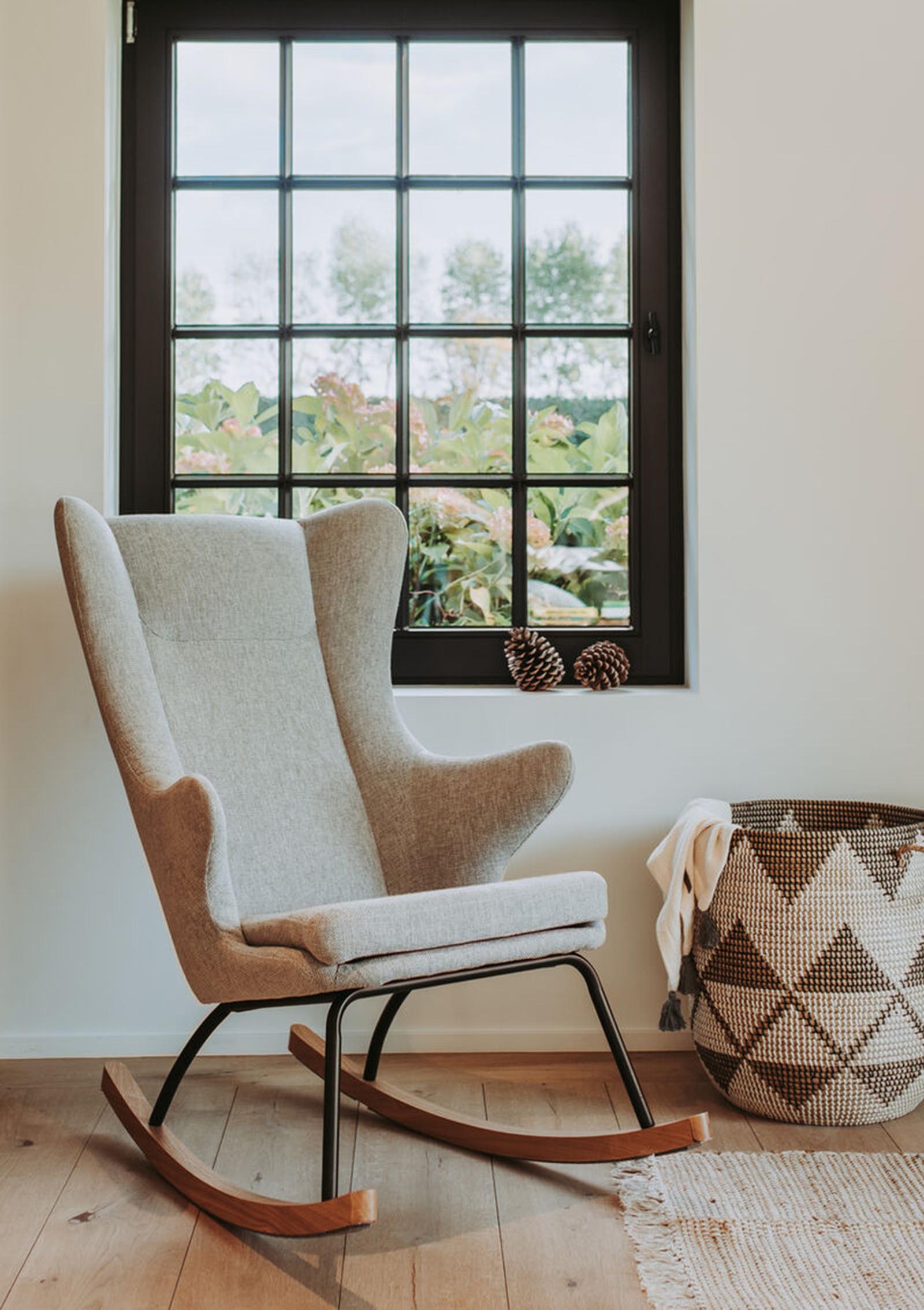 Quax Schaukelstuhl Erwachsene De Luxe Sand Grey