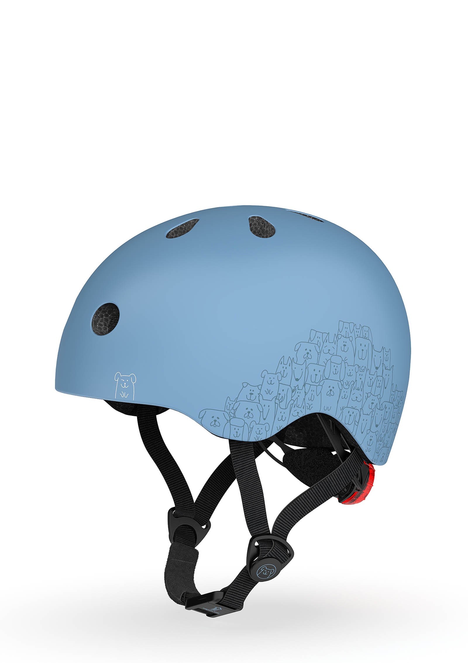 Scoot and Ride reflektierender Helm Steel