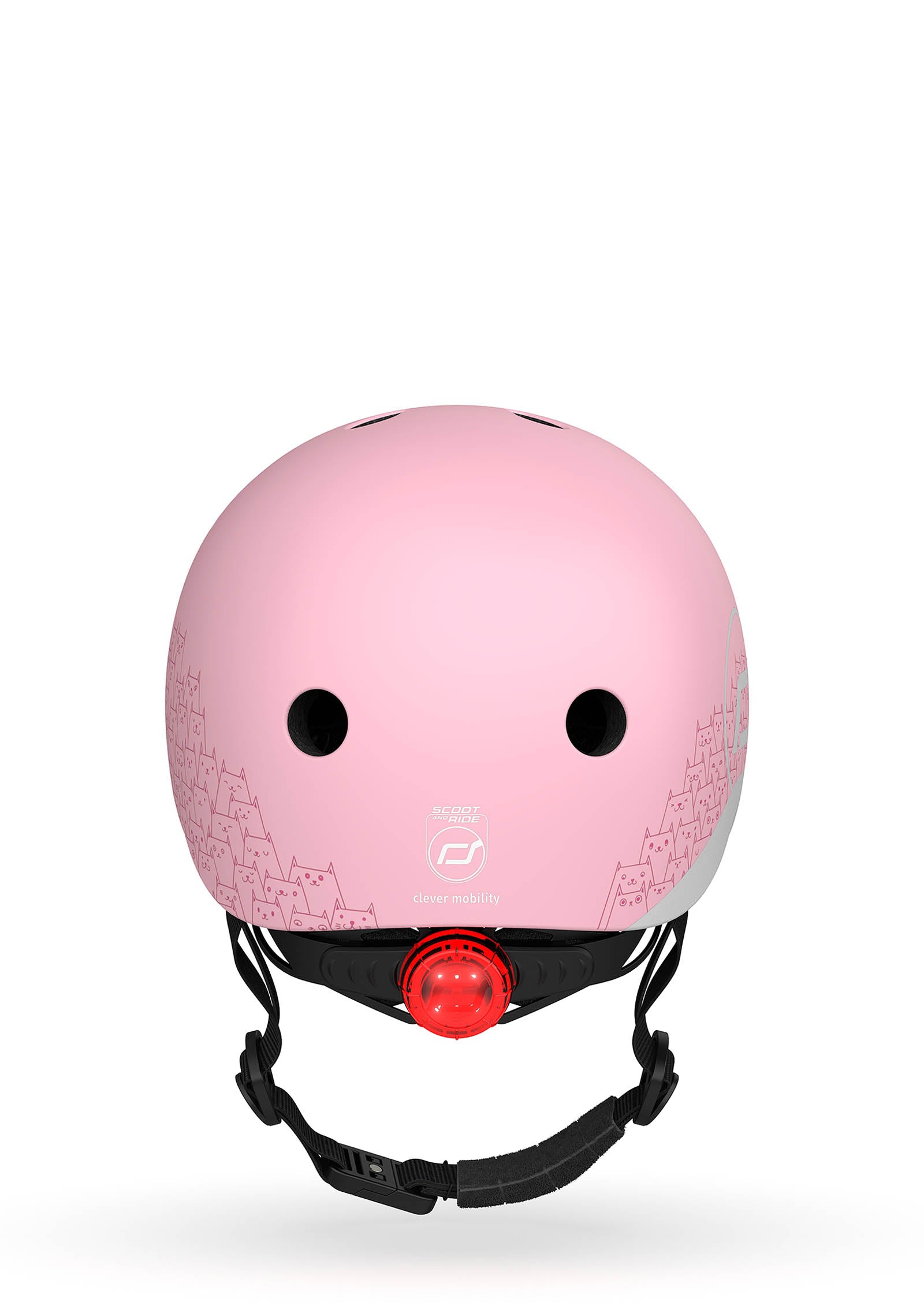 Scoot and Ride reflektierender Helm Rose