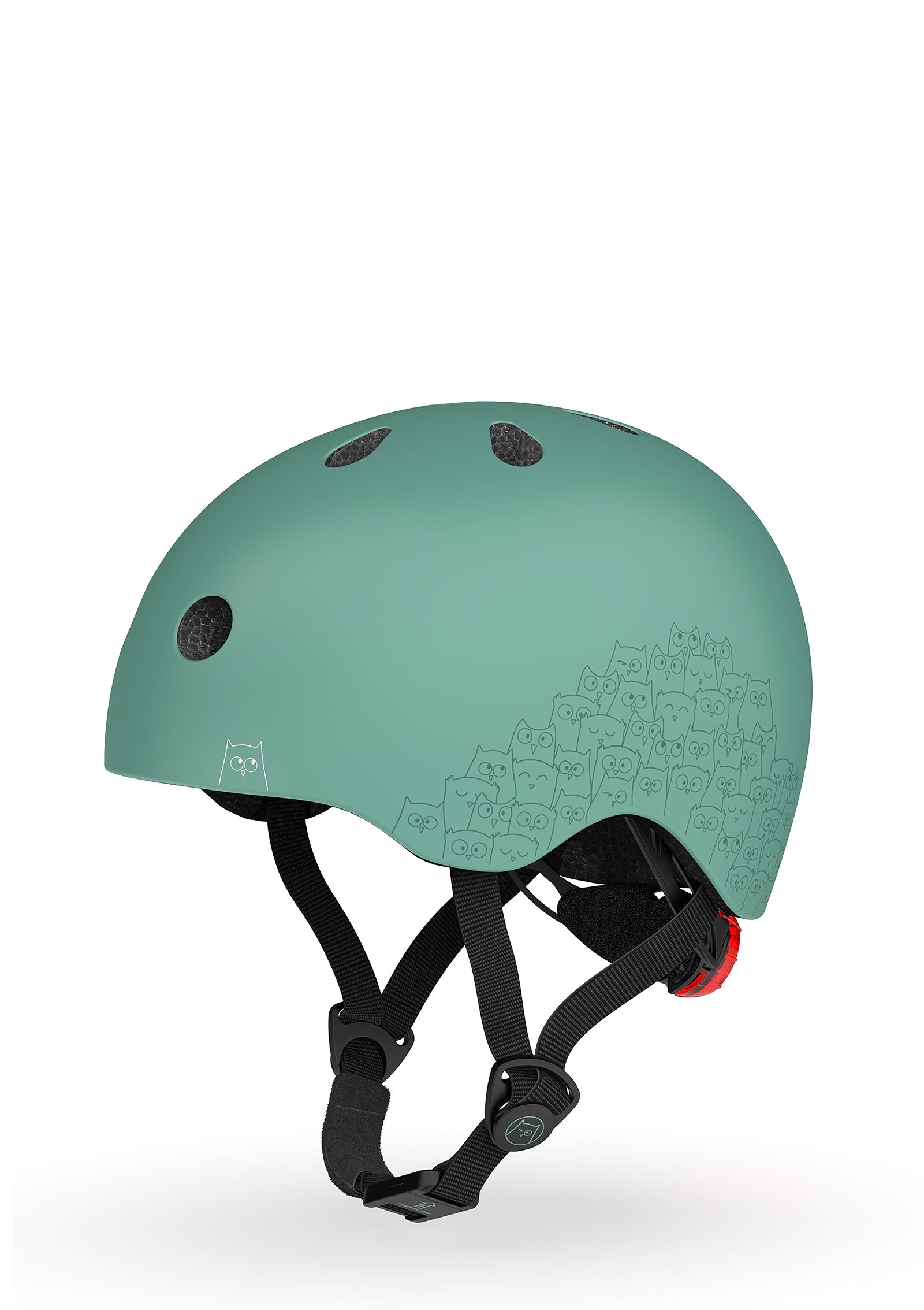 Scoot an Ride reflektierender Helm forest