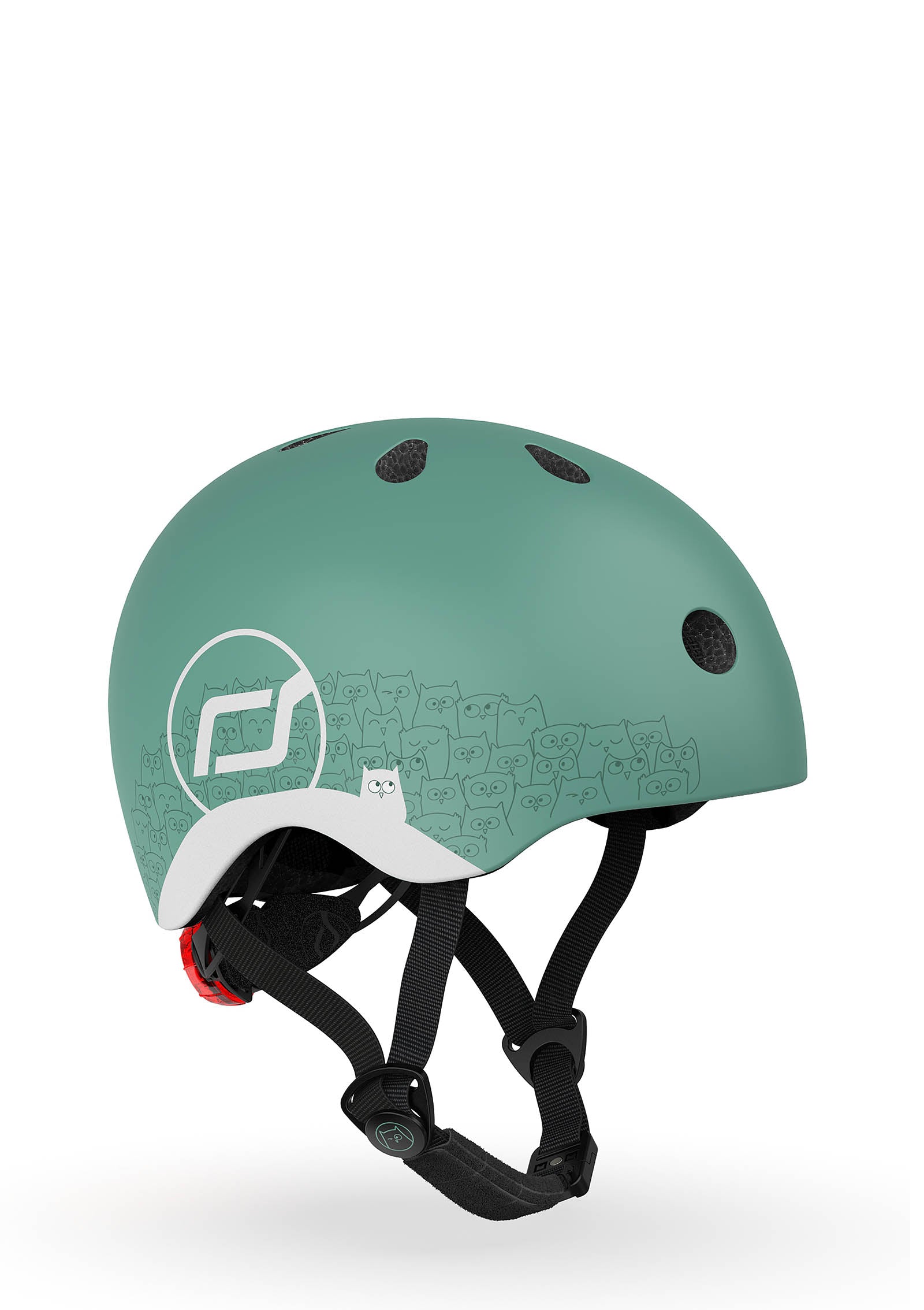 Scoot an Ride reflektierender Helm forest
