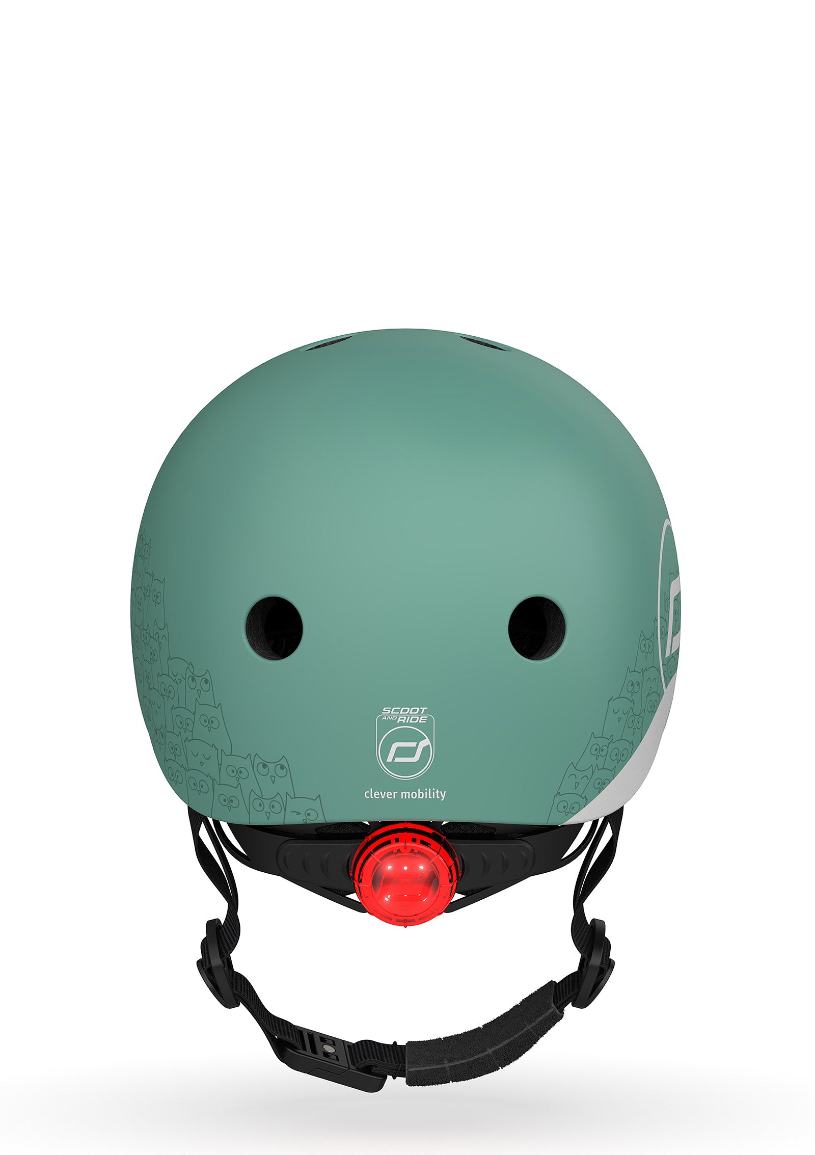 Scoot an Ride reflektierender Helm forest