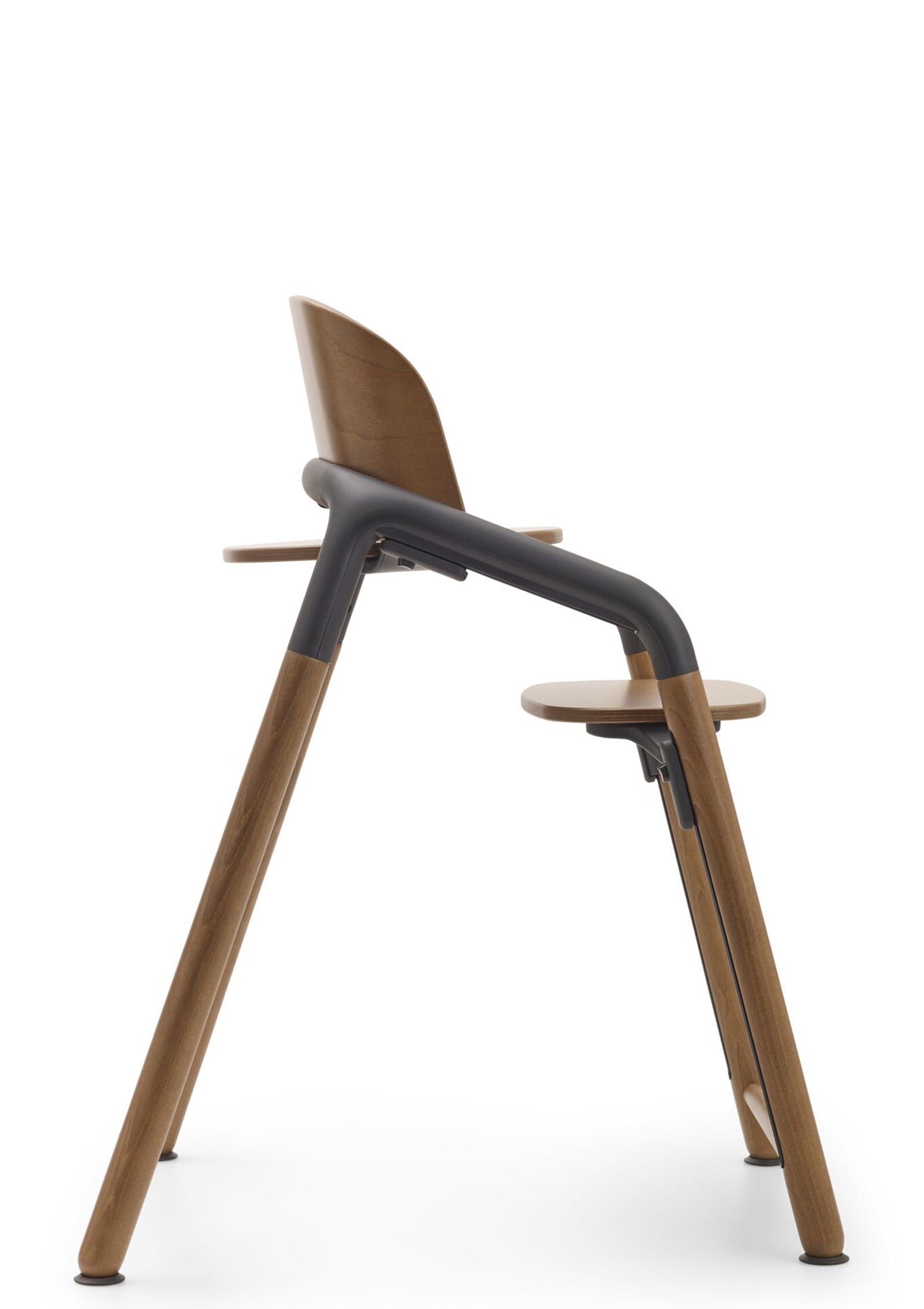 bugaboo Giraffe Stuhl warmes Holz / grau