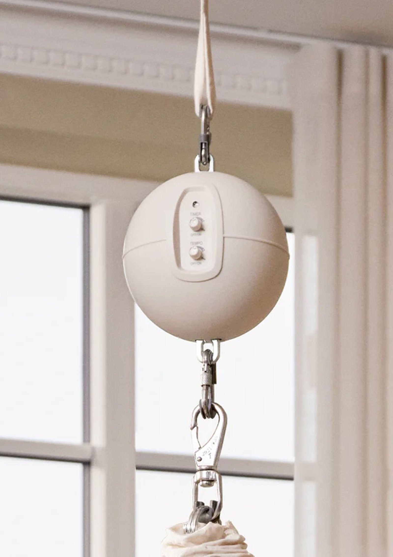 Zwillings-Federwiegen-Set mit Motor Natur