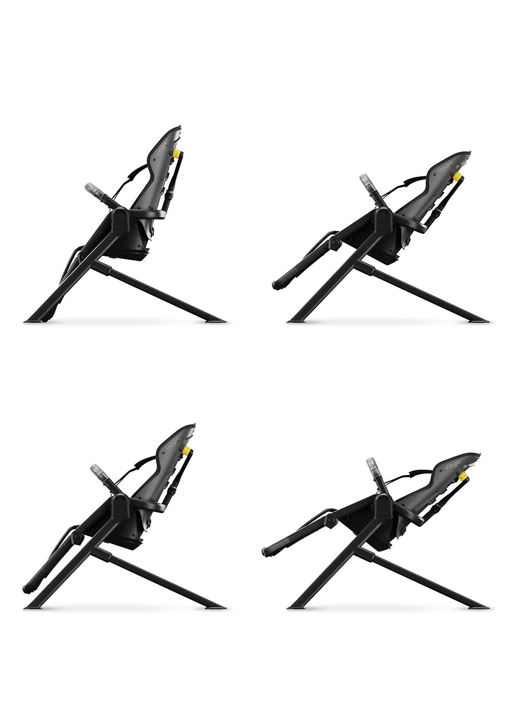 veer &Chill Campingstuhl dunkelgrau / schwarz