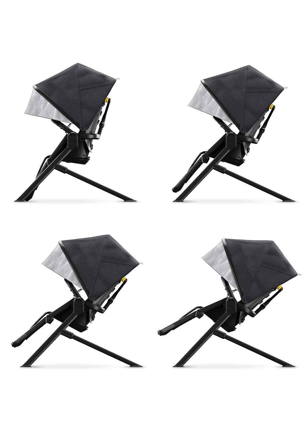 veer &Chill Campingstuhl dunkelgrau / schwarz