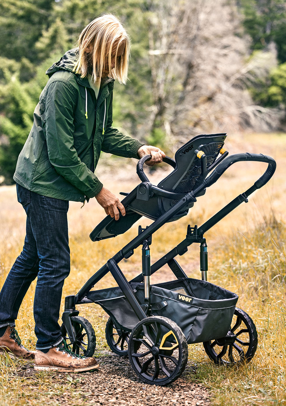 veer Switchback Kinderwagen Starter-Set dunkelgrau / schwarz