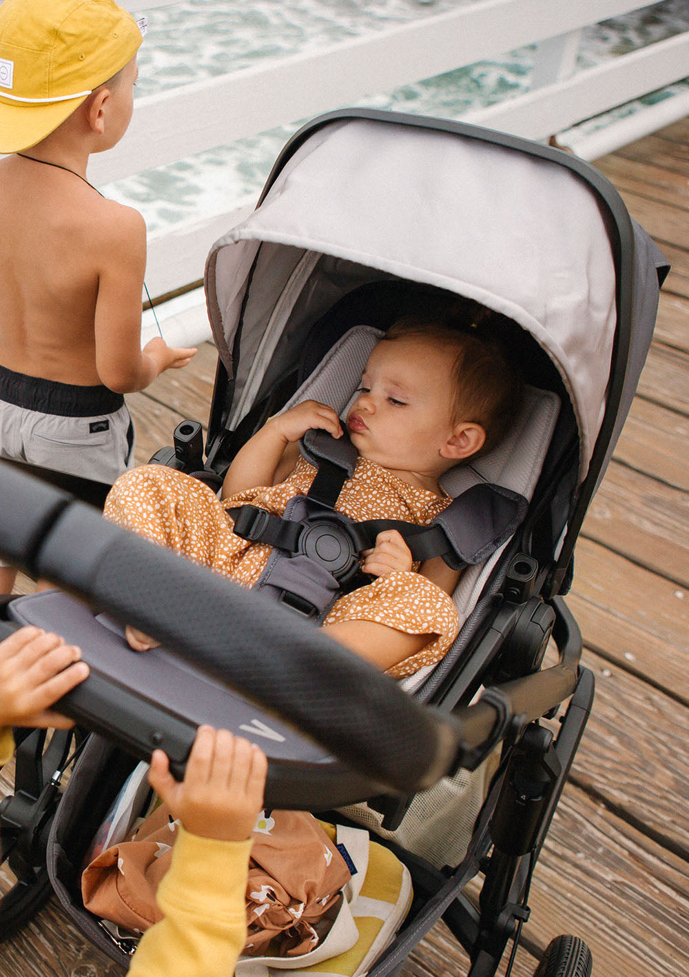 veer Switchback Kinderwagen Starter-Set dunkelgrau / schwarz