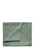 Strick-Babydecke 'Pointelle Sage Melange'