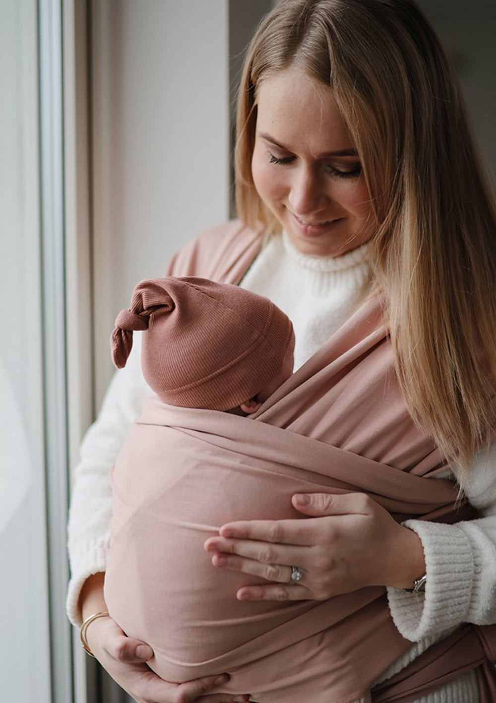 Baby Beanie gerippt cedar