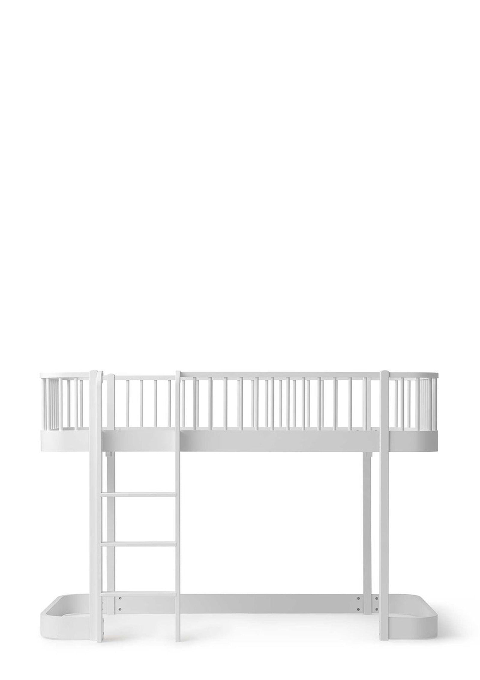 'Wood' Original halbhohes Hochbett weiß