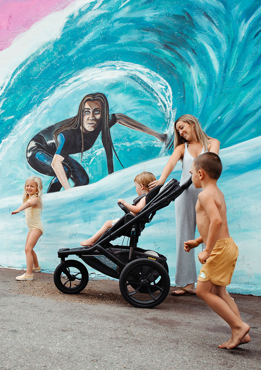 Veer Switchback &Jog Sport-Set dunkelgrau / schwarz Jogger Sportwagen