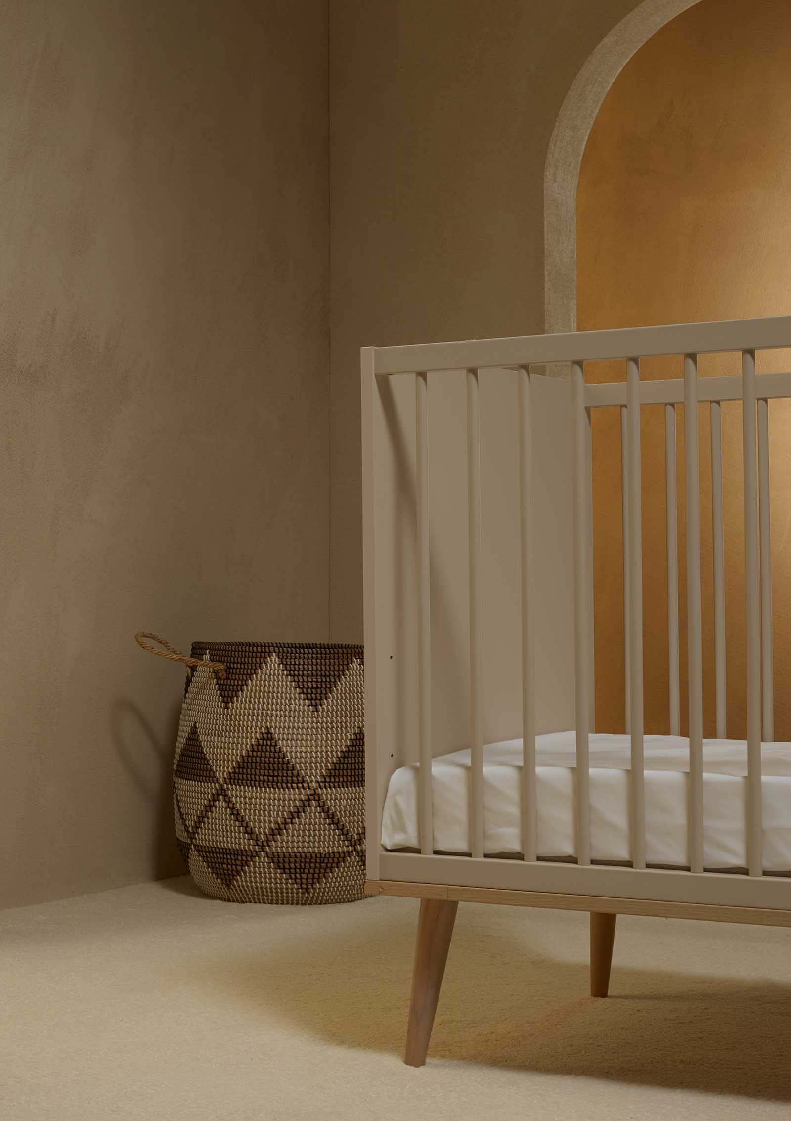 Quax Babybett 'Flow' 120x60 cm Clay