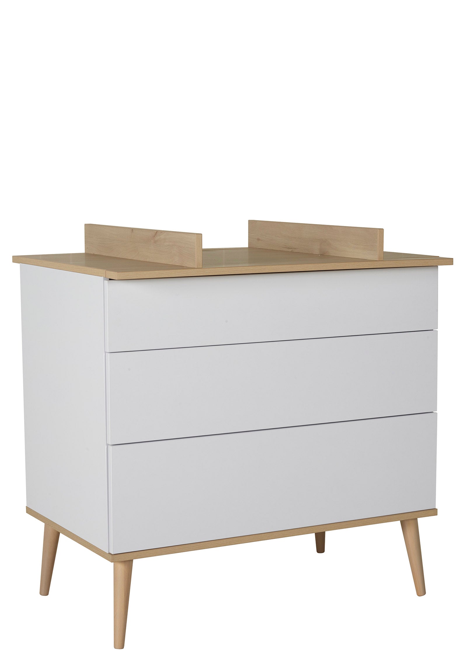 Quax Kommode mit Wickelaufsatz 'Flow' White