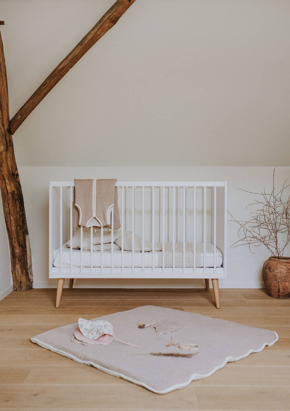 Babybett 'Cocoon' 120x60 cm Ice White