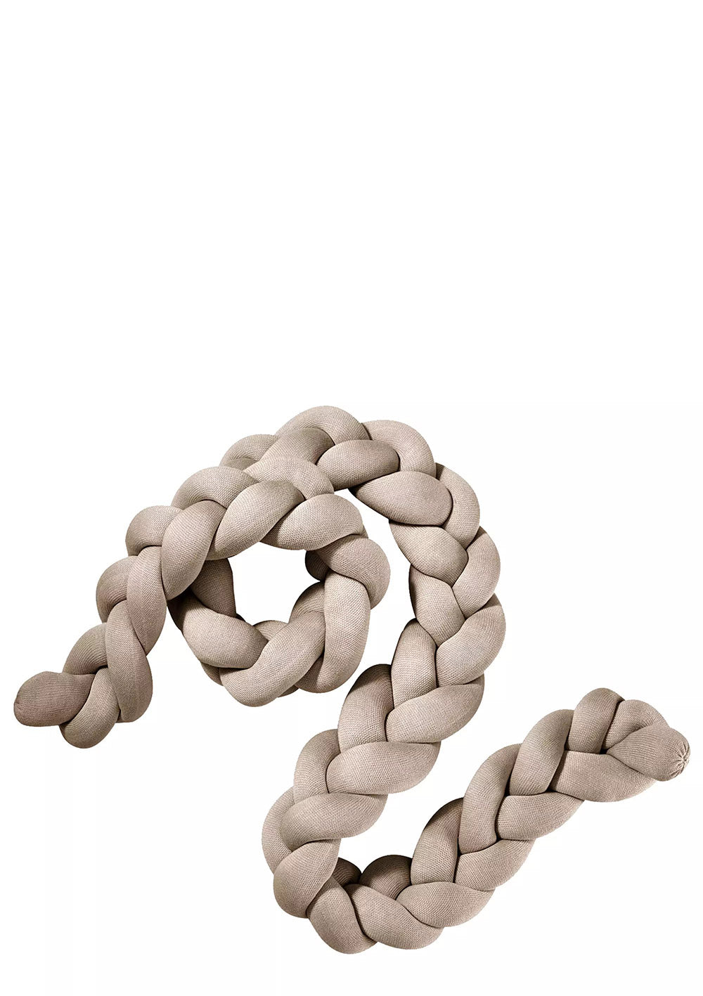 Bettschlange geflochten sand