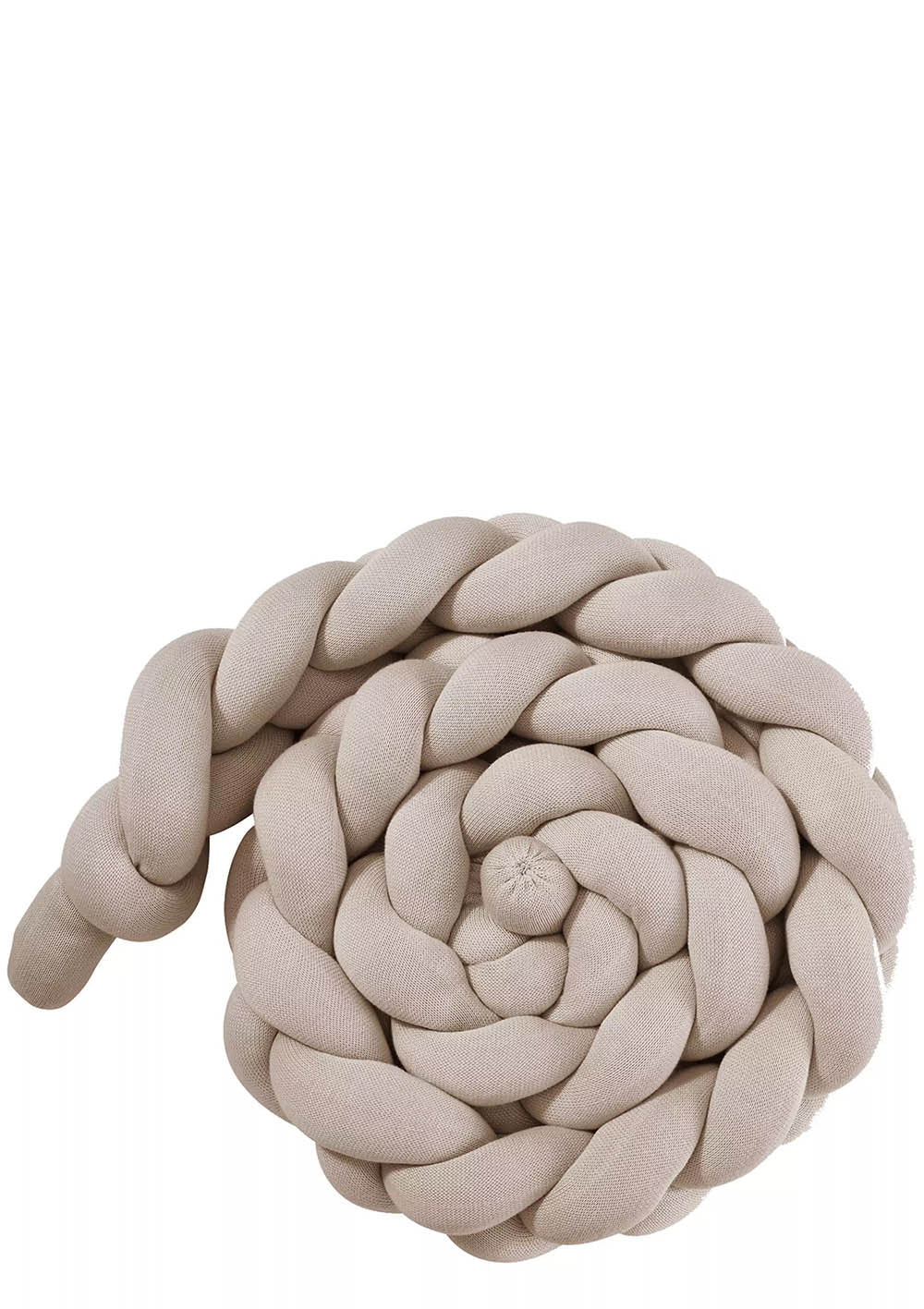 Bettschlange geflochten sand