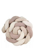 Bettschlange geflochten Trio altrosa/beige/natur