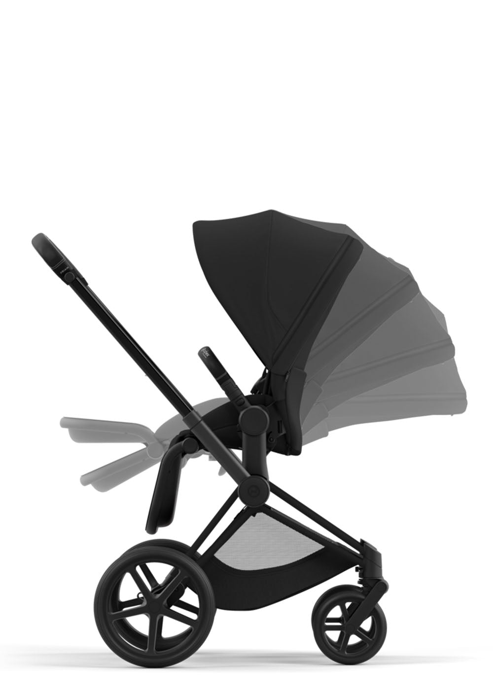 Cybex Platinum Priam Kinderwagen-Set Sepia Black Kombikinderwagen