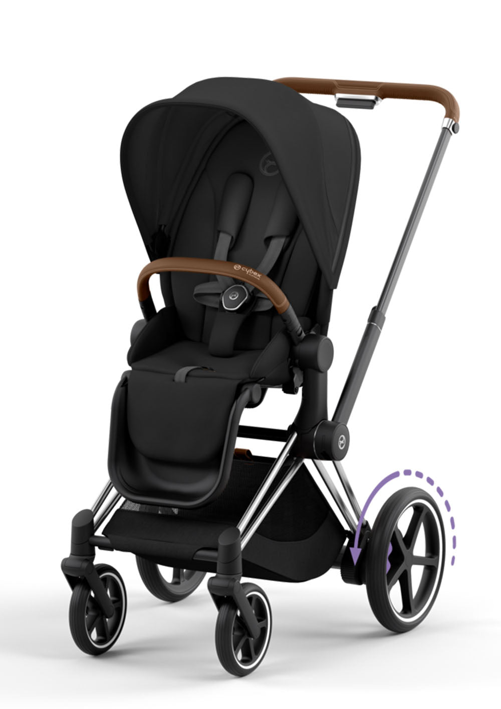 Cybex e-Priam Kinderwagen-Set Comfort Sepia Black