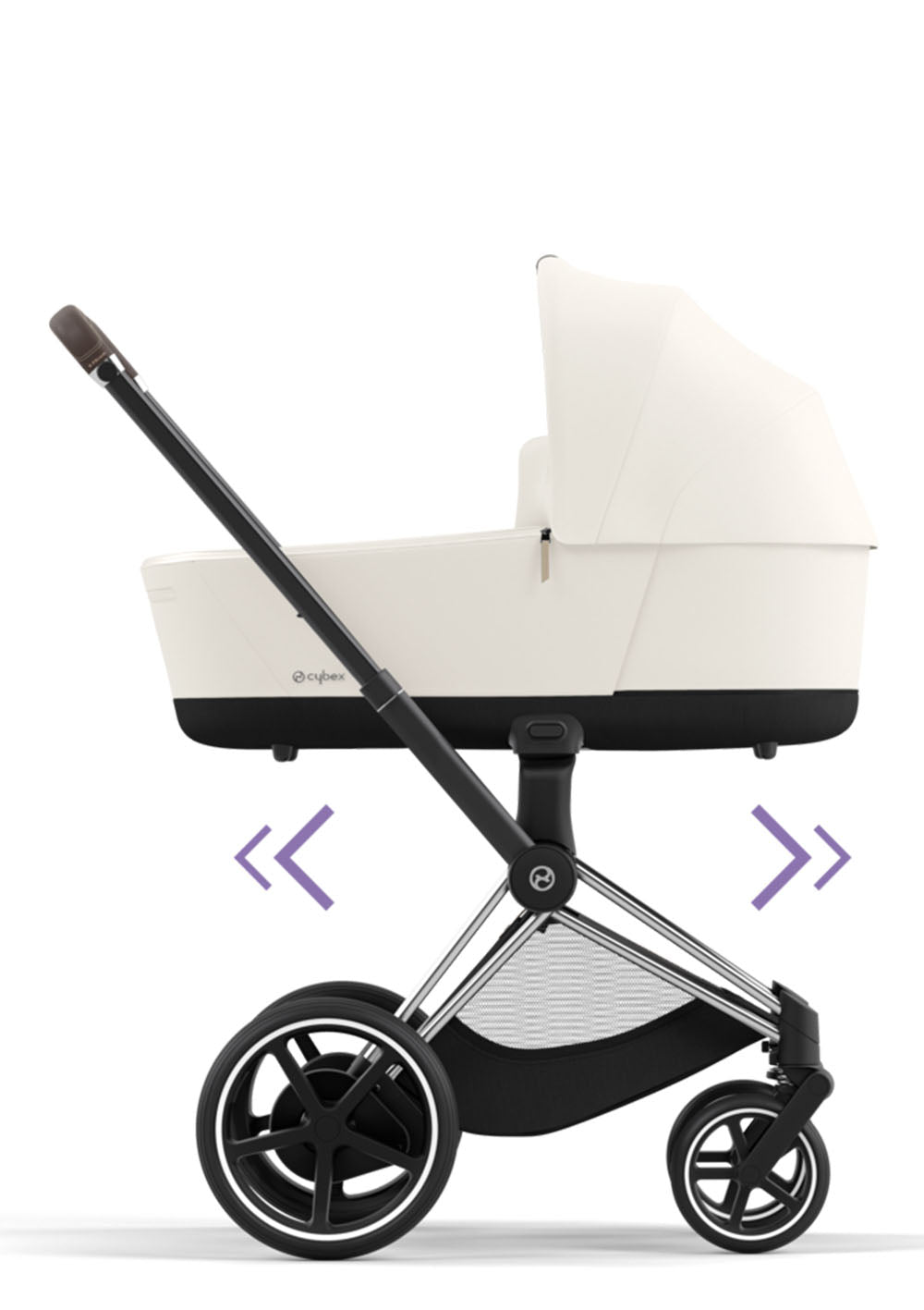 Cybex e-Priam Kinderwagen-Set Comfort Off White