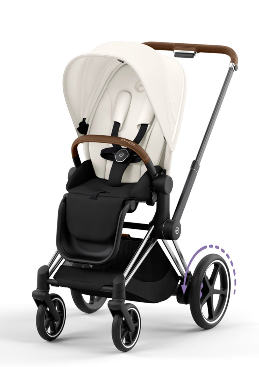 Cybex e-Priam Kinderwagen-Set Comfort Off White
