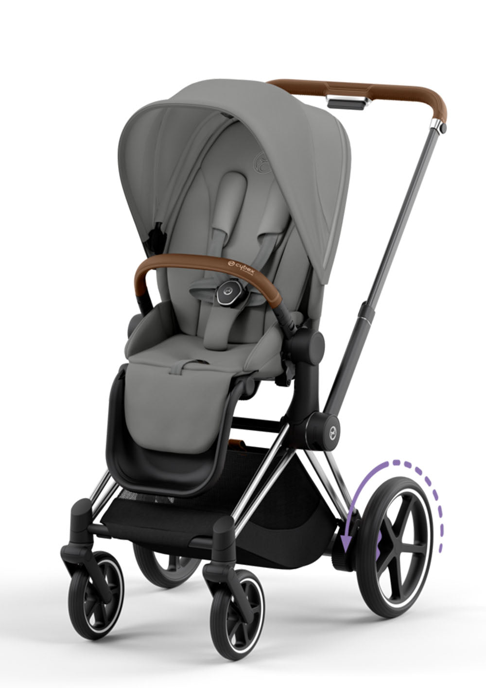 Cybex e-Priam Kinderwagen-Set Comfort Leaf Green