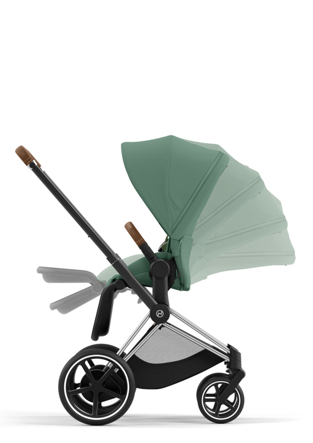 Cybex e-Priam Kinderwagen-Set Comfort Leaf Green