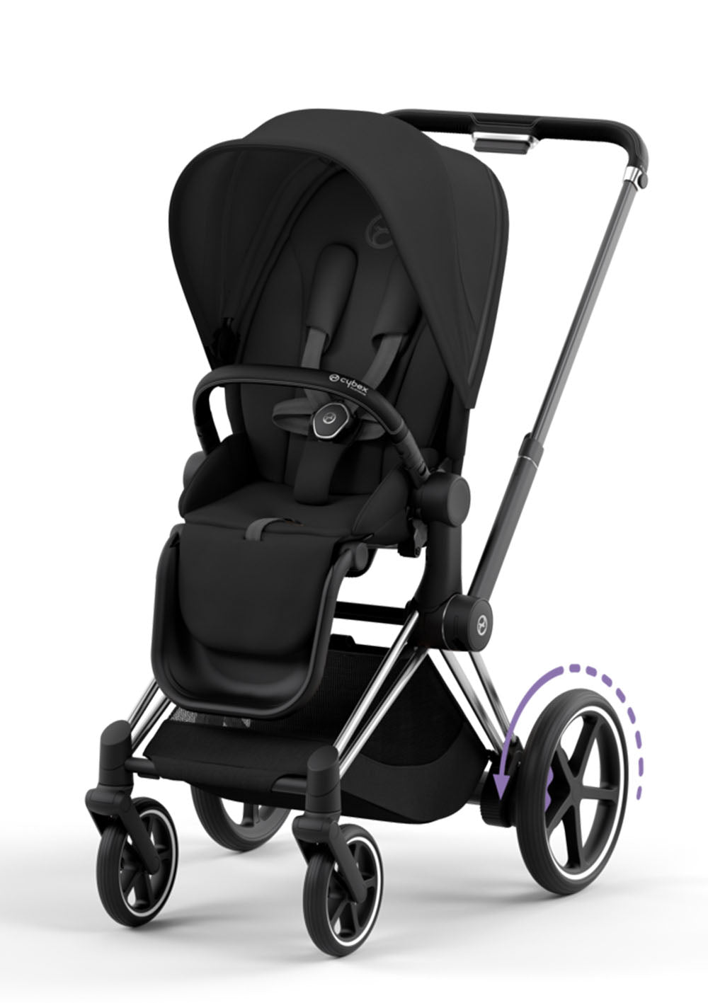 Cybex e-Priam Kinderwagen-Set Comfort Sepia Black